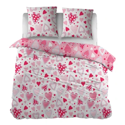 Afbeelding van Snoozing Love Dekbedovertrek Lits jumeaux 240x200/220 cm Rose