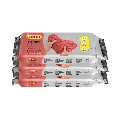Afbeelding van Jovi Set van 3 Air Dry boetseerklei, terracotta, 1,5 kg (P88/3)