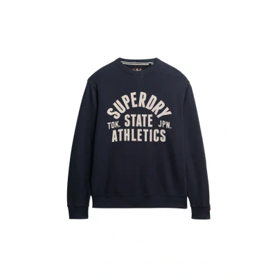 Afbeelding van Superdry Athletic Essentials CREW Sweater, Heren, Maat: XL, Bradley navy