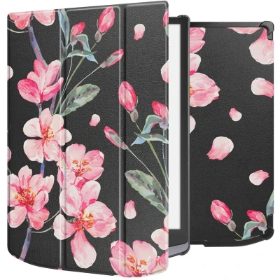 Afbeelding van imoshion Design Trifold Hard Case Sleepcover voor de Pocketbook InkPad X Pro Blossom