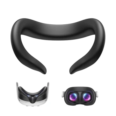Afbeelding van KIWI design F3 siliconen gezichtsinterface compatibel met Meta Quest 3, zweetbestendige VR maskeraccessoires, niet voor 3S