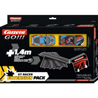 Afbeelding van 1:43 Carrera GO!!! GT Racer Uitbreidingsset BMW M4 GT3 vs. Ferrari 296 1,4m. Racebaan 5 Baandelen onderdeel