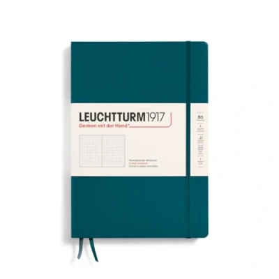 Afbeelding van Leuchtturm 1917 Hardcover B5 18 x 25.5 cm Notitieboek Pacific Green Dot