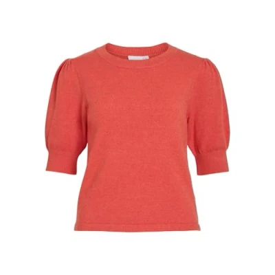Image de Viril Noos Haut en tricot à manches 2/4 et col rond, Paprika, XXL