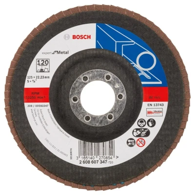 Afbeelding van Bosch lamellenschuurschijf best for metal 125mm K120 vlak