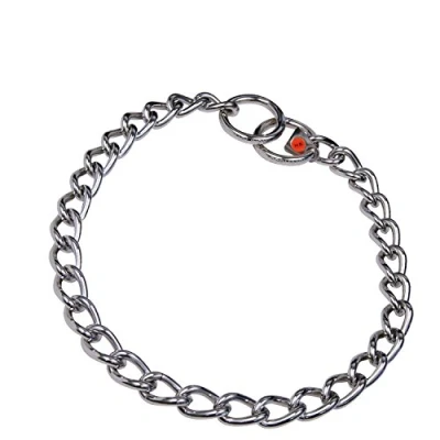 Afbeelding van Hondenhalsband Hs Sprenger Zilverkleurig 4 mm Schakels Gedraaid 65 cm