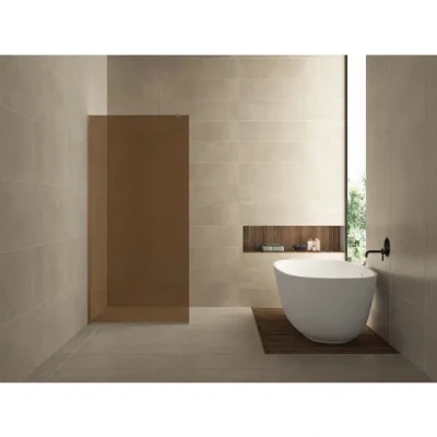 Afbeelding van Slim glasplaat 900 x 2000 8 mm nano warm koper glas