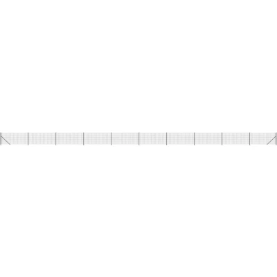 Afbeelding van Draadgaashek met flens 0,8x25 m antracietkleurig