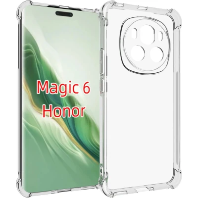 Afbeelding van iMoshion Hoesje Geschikt voor Honor Magic 6 Lite Siliconen Shockproof Case Transparant