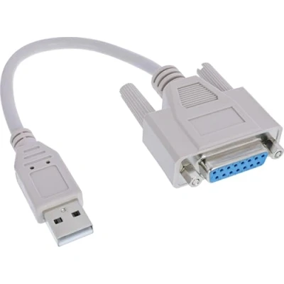 Image de Câble adaptateur USB, InLine®, USB prise A sur 15 broches femelle