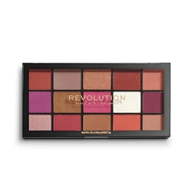 Afbeelding van Makeup Revolution, Reloaded oogschaduwpalet, Red Alert, 15 tinten, 16,5 g
