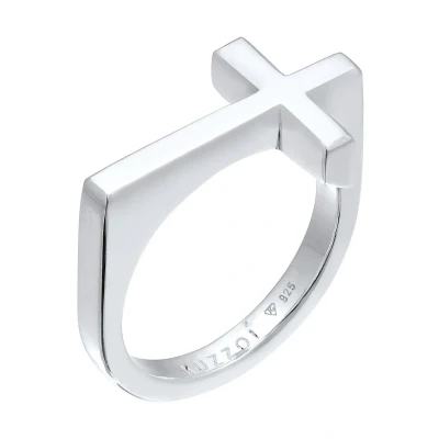 Afbeelding van Kuzzoi Cross Statement Ring, Heren, Maat: 60, Silber