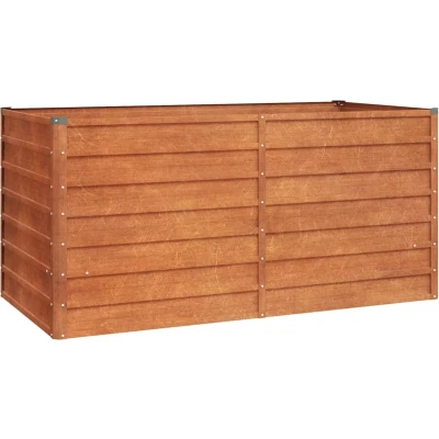 Afbeelding van Plantenbak 160x80x77 cm cortenstaal grijs