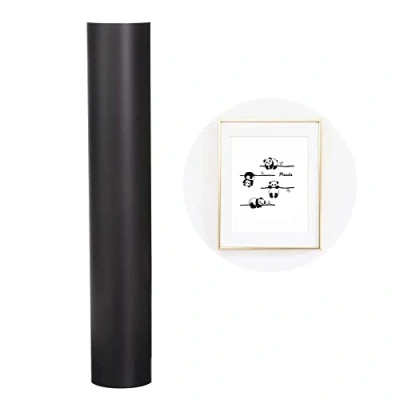 Afbeelding van Vinylrol, zelfklevend, 30 x 152 cm, matzwart, herpositioneerbaar, voor Cricut en Silhouette Cameo, handwerk woondecoratie