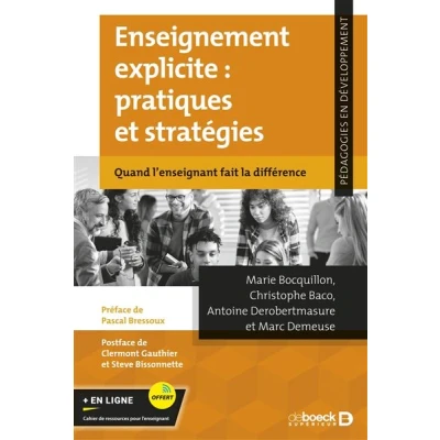 Image de Enseignement explicite : pratiques et stratégies