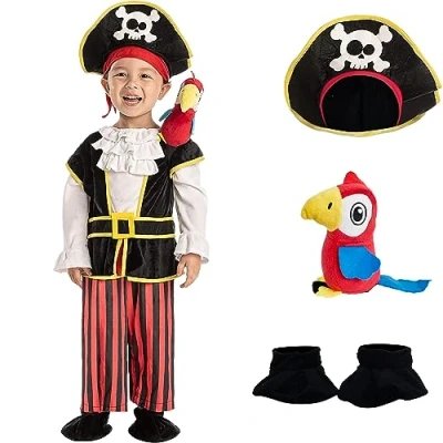 Afbeelding van Spooktacular Creations Piratenkostuum voor kinderen, Halloween, Trick or Treating, Dress up feesten