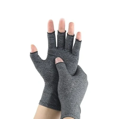 Afbeelding van artritis handschoenen, Anti compressie handschoenen verlichten de symptomen van gewrichtspijn (grijs, M)