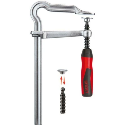 Afbeelding van Bessy Lijmtang geheel staal met bocht 200 x 100mm gm20z 2k