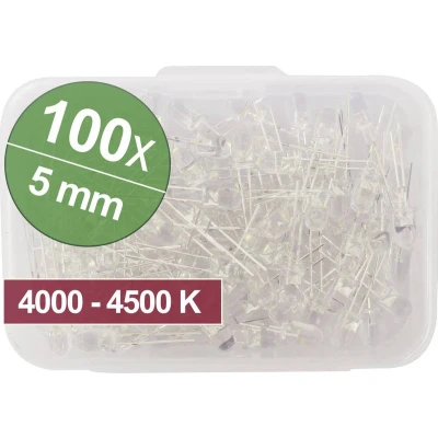 Afbeelding van Quadrios LED assortiment Natuurlijk wit 5 mm 20 mA 3.0 V