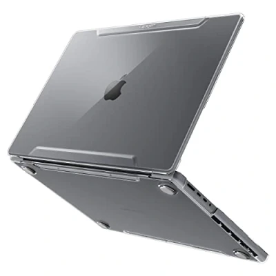 Afbeelding van Spigen MacBook Pro 14 inch dunne hoes compatibel met M2 Pro, Max, M1 en Max (2023/2021), transparant