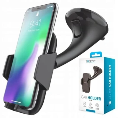 Afbeelding van FOREVER autohouder met kogelkop voor dashboard, telefoonhouder mobiele telefoon, smartphone iPhone, Samsung, Huawei