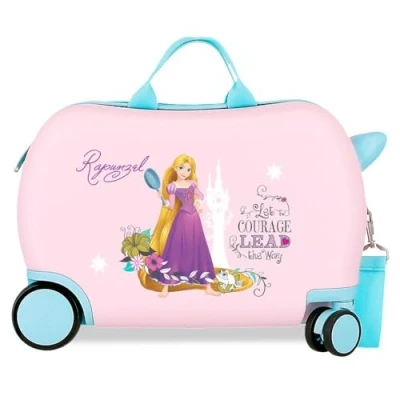 Afbeelding van Rapunzel Rolling Suitcase 4 Wheels 45 cm Pink