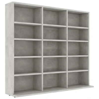 Afbeelding van vidaXL cd kast, 102 x 23 89,5 cm gelamineerd hout, betongrijs