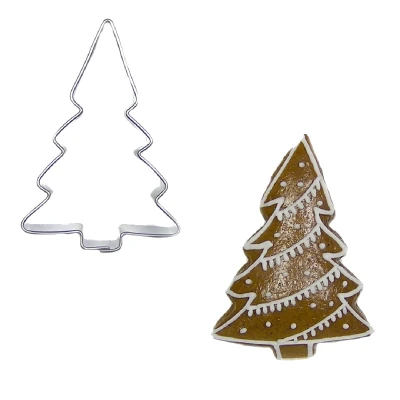 Afbeelding van BrandNewCake Uitsteker Kerstboom RVS 6cm