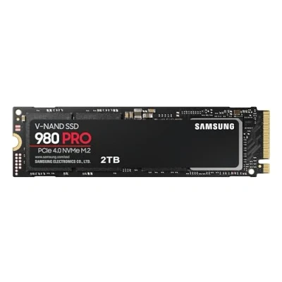 Image de Disque Dur SDD Interne Samsung 980 Pro MZ V8P2T0BW NVMe M.2 PCIe 4.0 2 To Noir