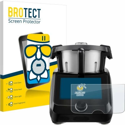Afbeelding van BROTECT Screenprotector voor SilverCrest Monsieur Cuisine Smart BLACK EDITION Folie Beschermfolie Beschermglas matte