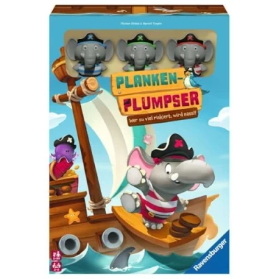 Afbeelding van Ravensburger Kinderspel 22342 Planken Plumpser wie te veel riskeert, wordt naden!! Een Push Your Luck spel voor 2 4 kinderen vanaf 5 jaar: riskiert, nut!!