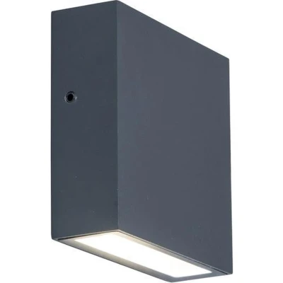 Afbeelding van Lutec GEMINI XF 6939412011455 LED buitenlamp (wand) 9.2 W Antraciet