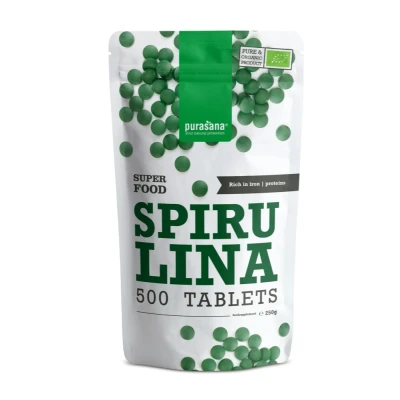 Afbeelding van Purasana Biologische Spirulina Tabletten 500TB