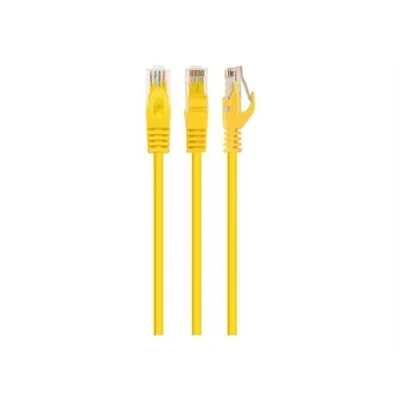 Image de Cablexpert Cordon de raccordement RJ 45 (M) pour 1.5 m 6.2 mm UTP CAT 6 sans crochet, moulé jaune