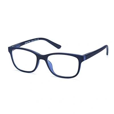 Afbeelding van ZENOTTIC Klassieke blauwe bril,Anti lichtlenzen,Ultralicht,Oogbescherming,Game bril,Voor jongens en meisjes, Zwart + glas