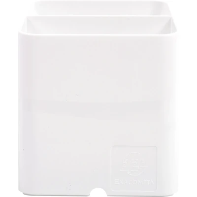 Afbeelding van Exacompta Ref. 67713D doos met 10 penhouders PEN CUBE Office 2 vakken in verschillende maten en hoogtes afmetingen 7,4 x 9,3 cm kleur wit