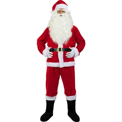 Afbeelding van FUNIDELIA Deluxe Kerstman Kostuum voor Mannen Maat: M Rood