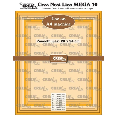 Afbeelding van Crealies Crea Nest Lies Rechthoeken Glad Hele CM