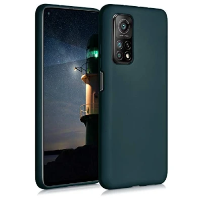Afbeelding van kwmobile telefoonhoesje geschikt voor Xiaomi Mi 10T / Pro Hoesje smartphone Back cover in metallic petrol