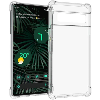 Afbeelding van iMoshion Hoesje Geschikt voor Google Pixel 6 Pro Siliconen Softcase Backcover smartphone Transparant