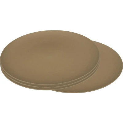 Afbeelding van Bioplastic bordenset Toffee Brown 4st 25,5cm CPLA Zuperzozial