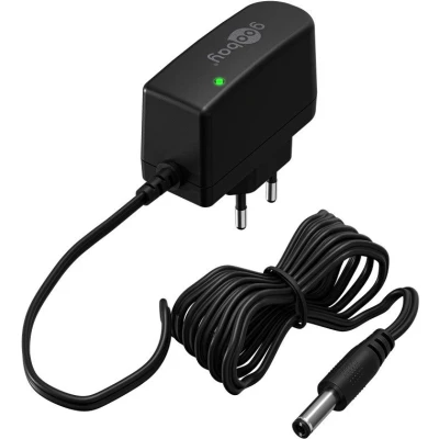 Afbeelding van Goobay 12 V voeding (12 W / 1,0 A) met DC stekker 5,5 mm x 2,5