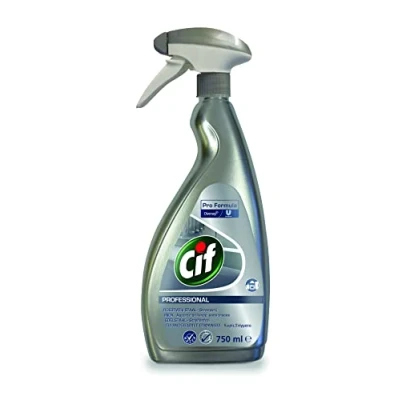 Afbeelding van 6x Cif Professional Roestvrij Staal Onderhoudsmiddel Pro Formula 750 ml