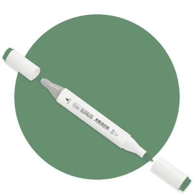 Afbeelding van Dark Green Twin Tip Alcohol Ink Marker