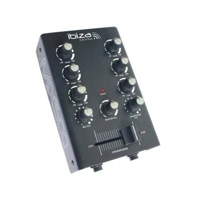 Image de Ibiza MIX500 Mini table de mixage 2 canaux égaliseur bandes noir