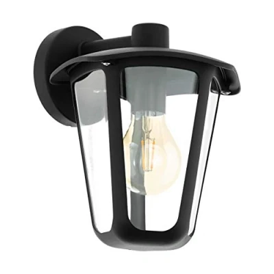 Afbeelding van EGLO Monreale Wandlamp Voor buiten E27 IP44 Zwart