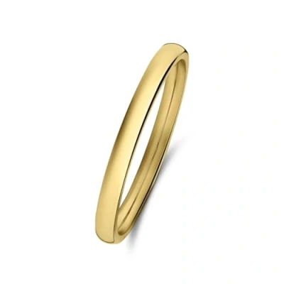 Afbeelding van Lucardi Dames Stalen Ring 2mm Staal Zilver 18 / 57 mm