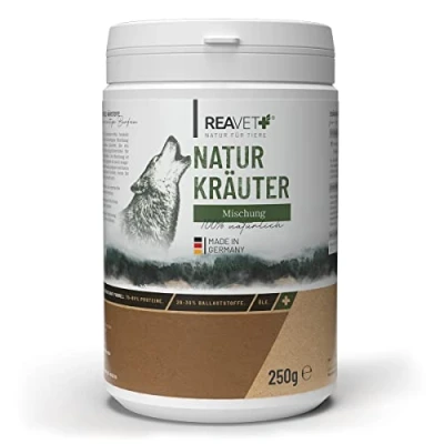 Afbeelding van ReaVET Natuurlijke kruidenmix voor Honden Als onmisbare aanvulling op een BARF of ander menu Zonder kunstmatige toevoegingen 250g