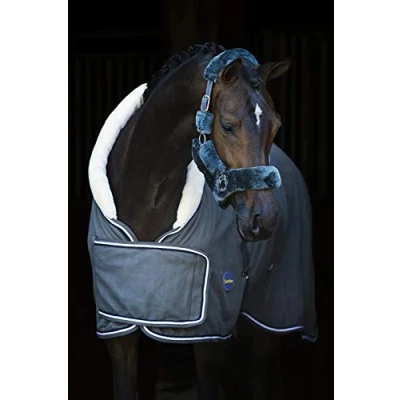 Afbeelding van HB Showtime Showdeken Fleece 400gr Dutch Crown Grijs