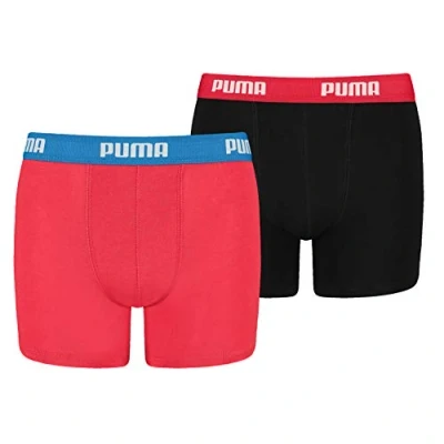 Afbeelding van Puma BOYS Basic 2 PACK Onderbroeken voor kinderen, Maat: 140, Red/black